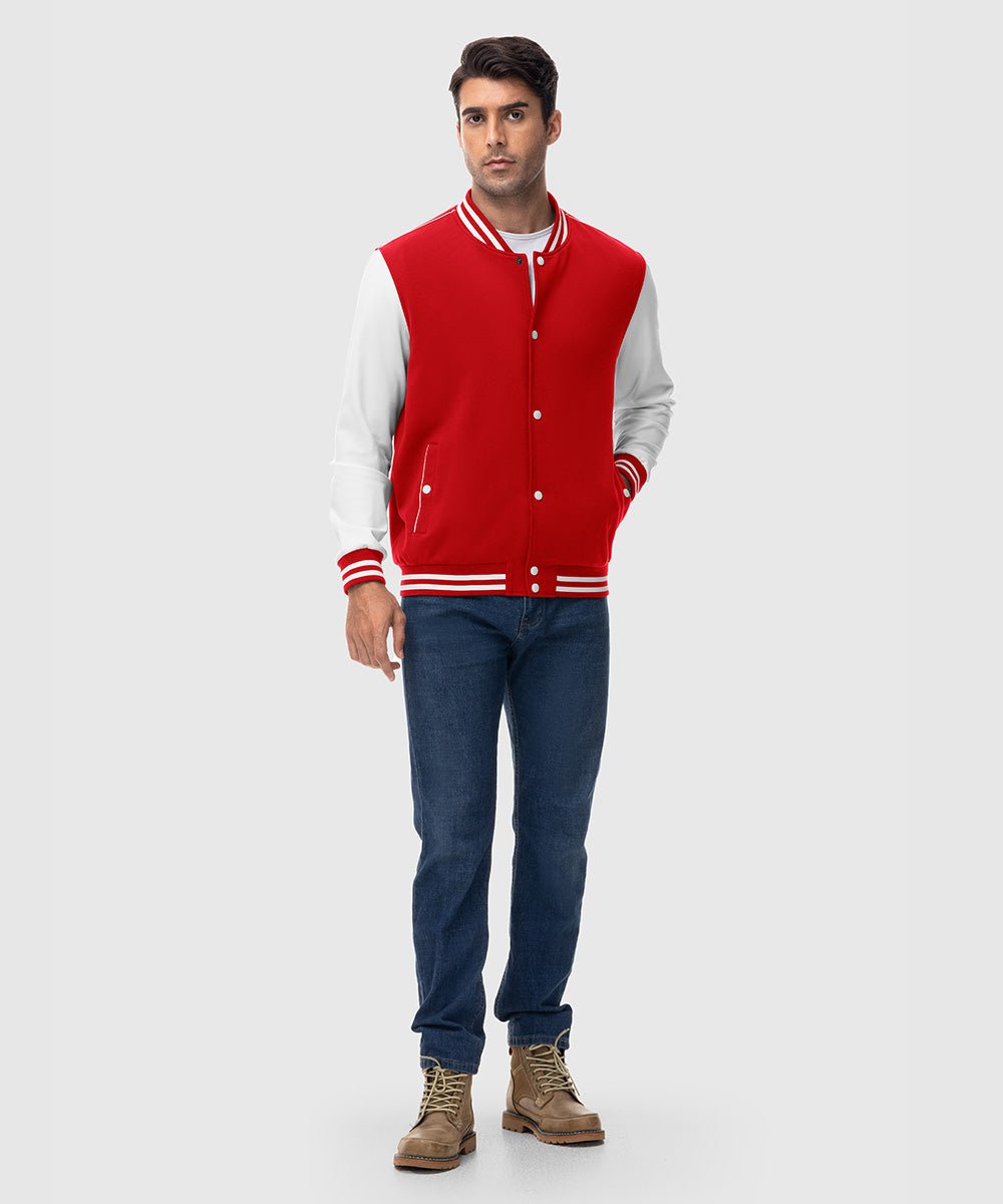 Men's Casual Baseball Letterman Bomber Jackets - TBMPOY