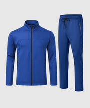 Men's Full Zip Casual Sports Sweatsuit - TBMPOY