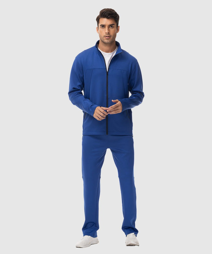 Men's Full Zip Casual Sports Sweatsuit - TBMPOY