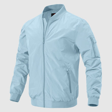 Giacca Bomber Uomo Letuwj: Windbreaker Leggero In Poliestere, Taglio Moderno E Misure Asiatiche/eu - copertina