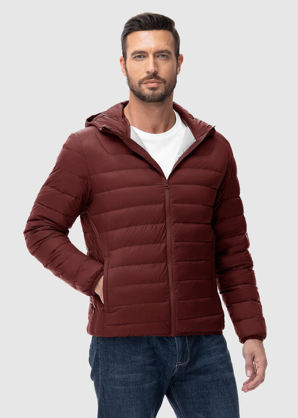 Men's Microlight Packable Down Soft Polar Jacket - TBMPOY