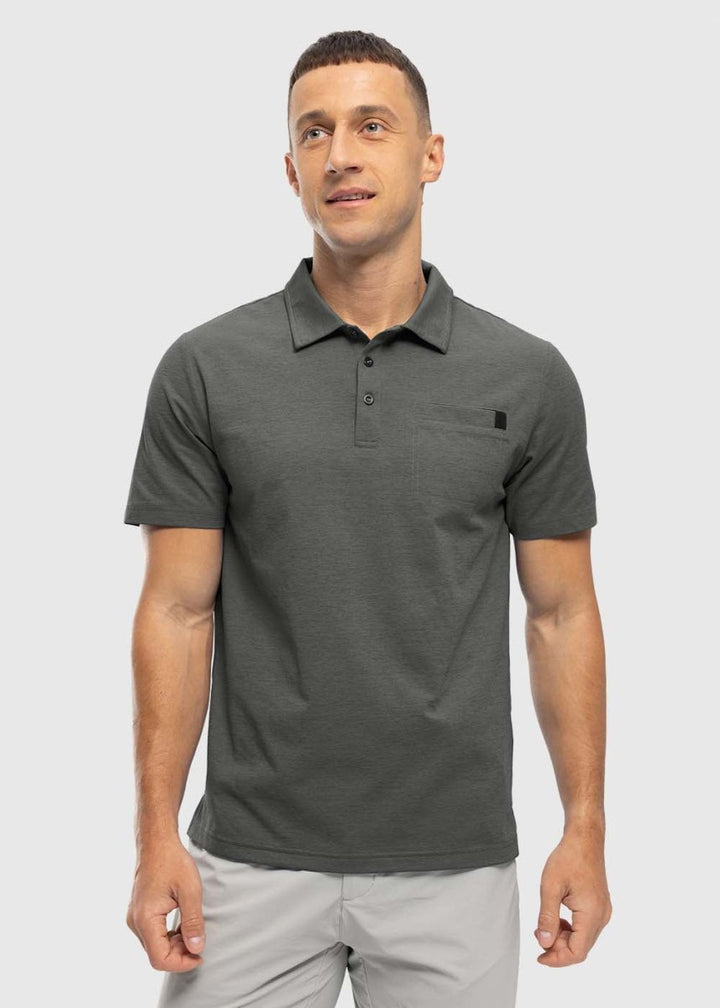 Men's Moisture Wicking Tennis Polo Shirts - TBMPOY