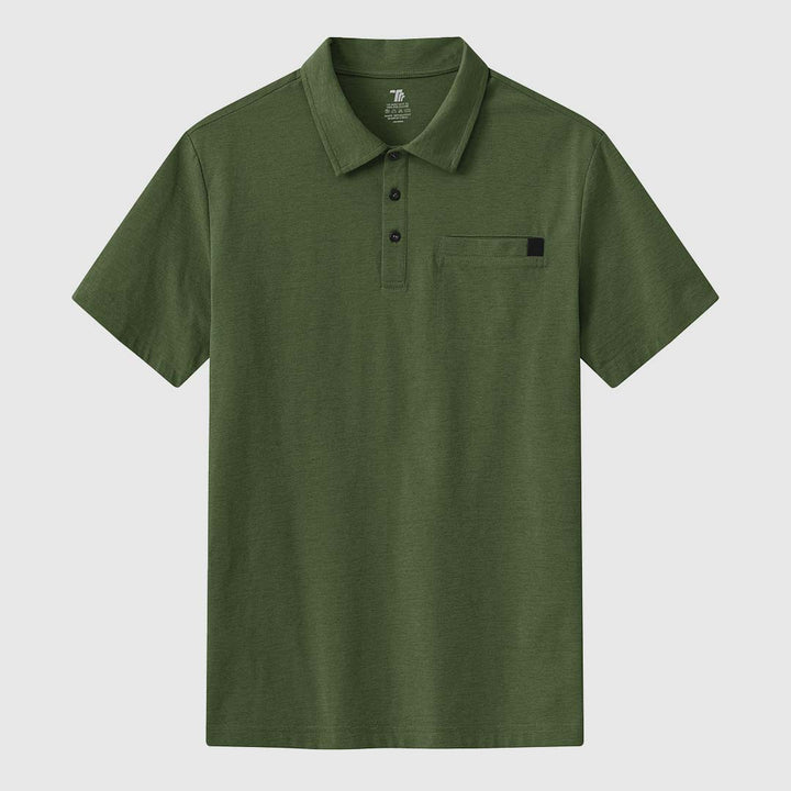 Men's Moisture Wicking Tennis Polo Shirts - TBMPOY