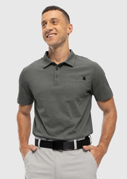 Men's Moisture Wicking Tennis Polo Shirts - TBMPOY