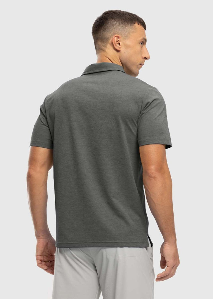 Men's Moisture Wicking Tennis Polo Shirts - TBMPOY