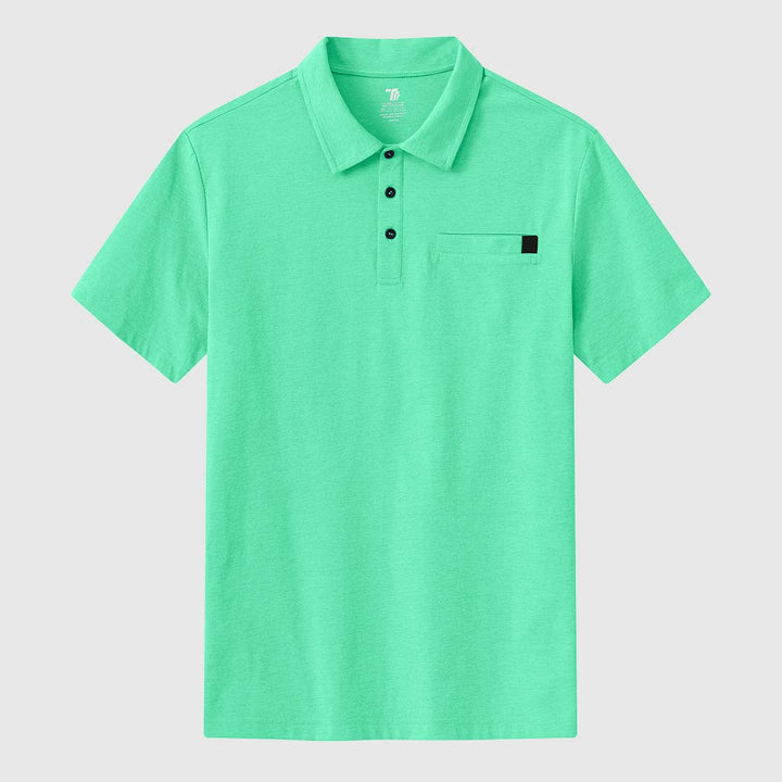 Men's Moisture Wicking Tennis Polo Shirts - TBMPOY