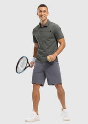 Men's Moisture Wicking Tennis Polo Shirts - TBMPOY