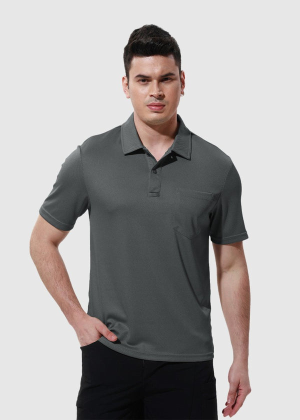 Men's Outdoor Sports Polo Short Sleeve Shirts - TBMPOY