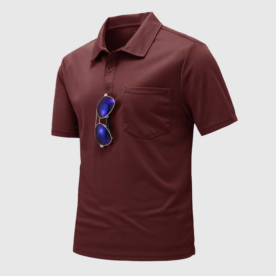Men's Outdoor Sports Polo Short Sleeve Shirts - TBMPOY