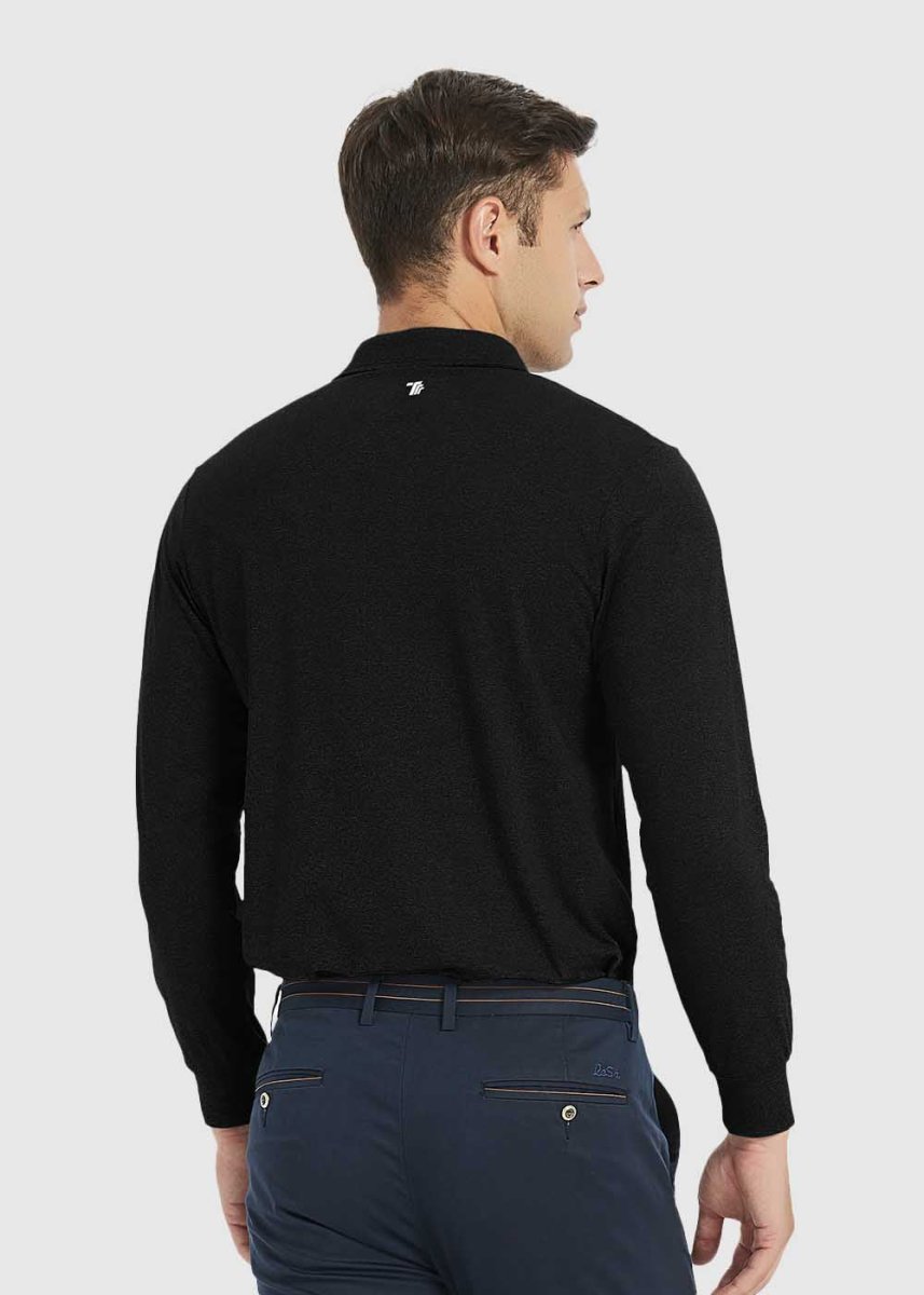 Men's Quick Dry Long Sleeve Golf Polo Shirt - TBMPOY