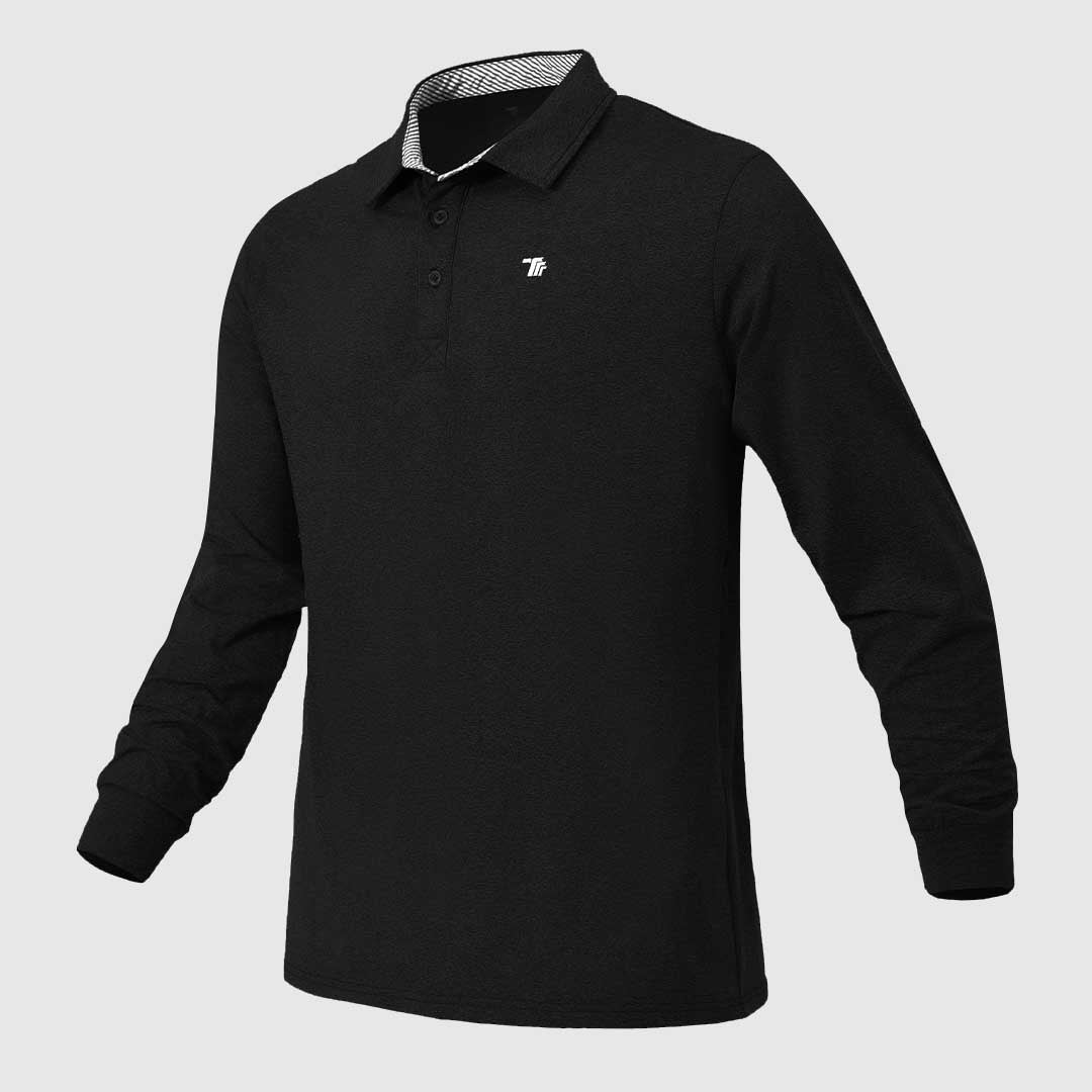 Men's Quick Dry Long Sleeve Golf Polo Shirt - TBMPOY