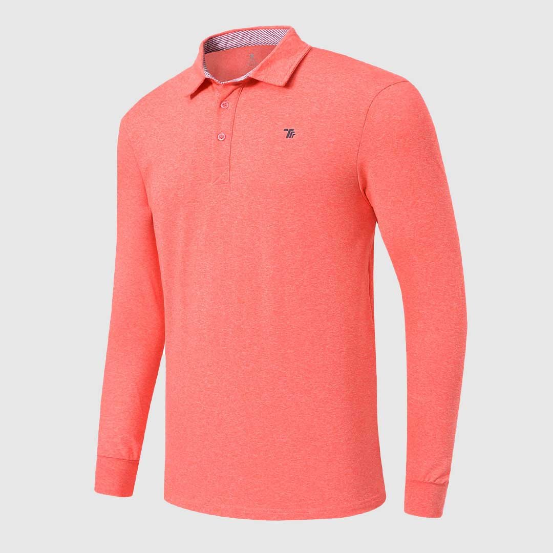 ◆MUCENT◆ Posi back detail two way long sleeve golf tee 2 c Devereux Golf - Back 9 Checker - Timeless Classic