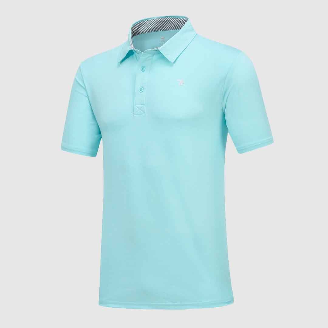 Men's Quick Dry Moisture Wicking Polo Golf Shirts - TBMPOY