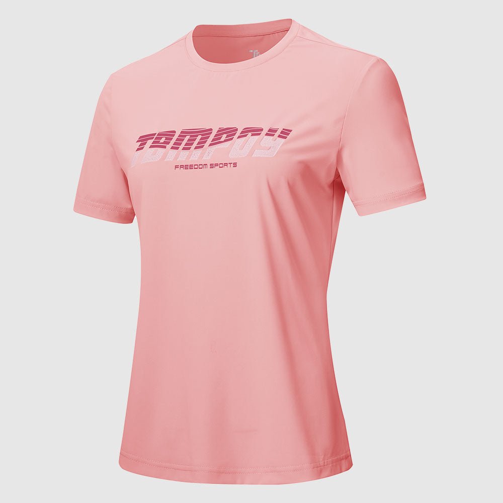 Low MOQ Miqi New Arrival Pink T-Shirt Tops Fast Drying T-Shirts