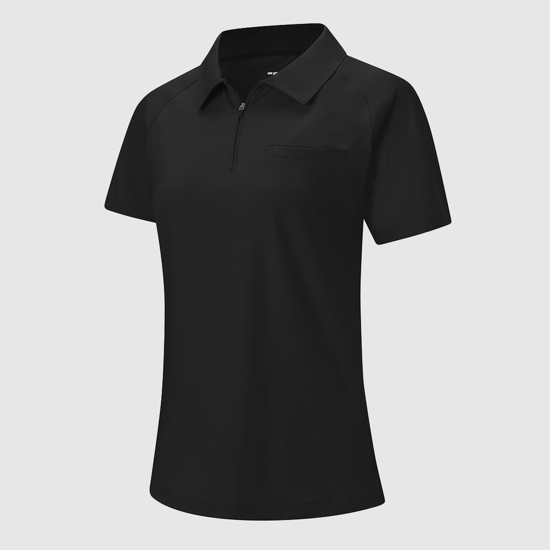 Women's 1/4 Zip Golf & Tennis Polo Shirts - TBMPOY