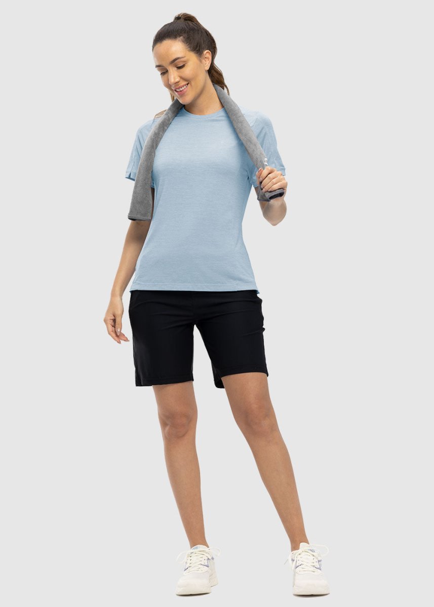 Women's Lightweight Breathable Running Shirts - TBMPOY