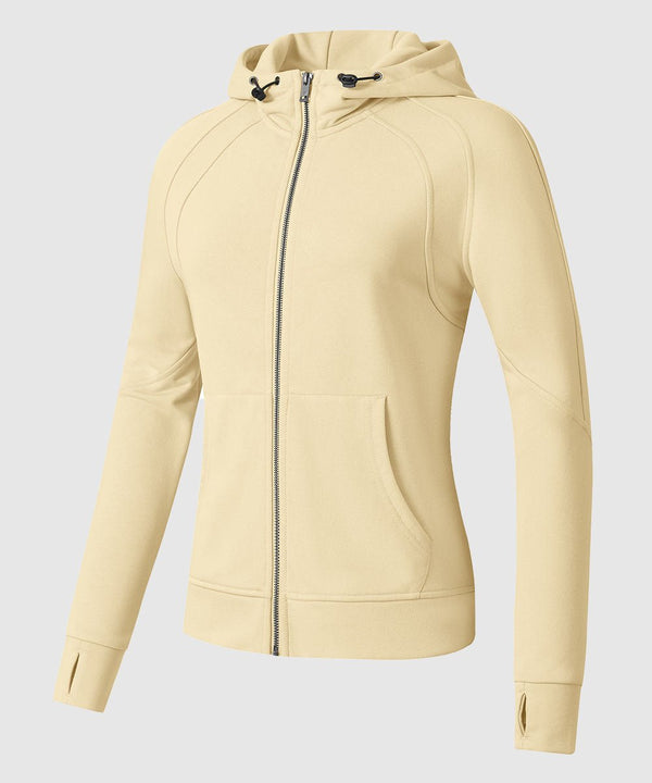 Women's Lightweight Full Zip Hoodie Cardigans - TBMPOY