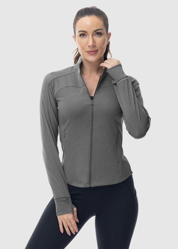 Women's Lightweight Full Zip Tight Mid Layer - TBMPOY