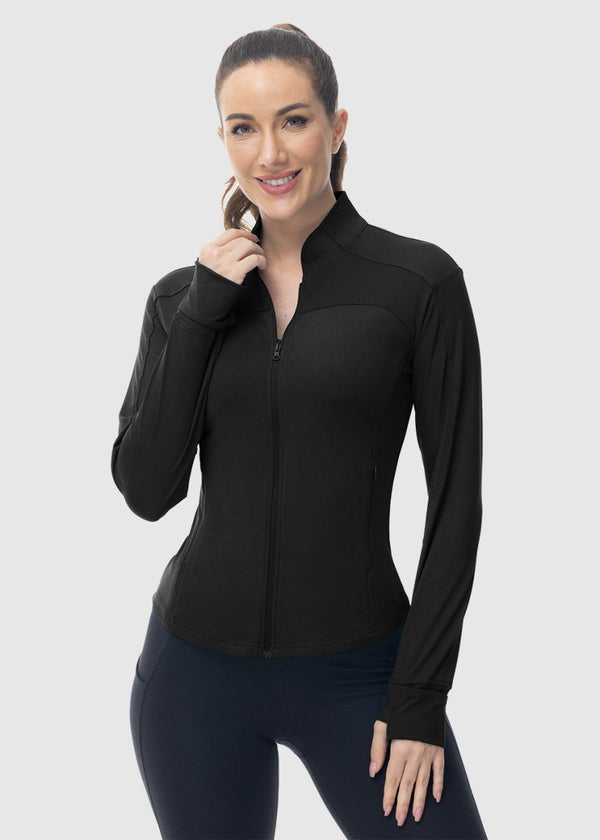 Women's Lightweight Full Zip Tight Mid Layer - TBMPOY