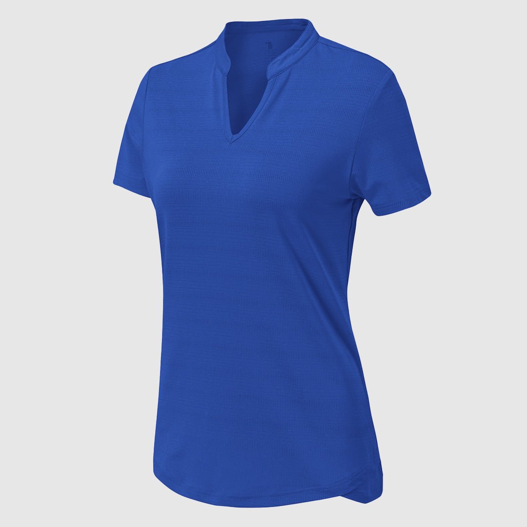 Women's Lightweight V-Neck Short Sleeve Polo Shirts - TBMPOY