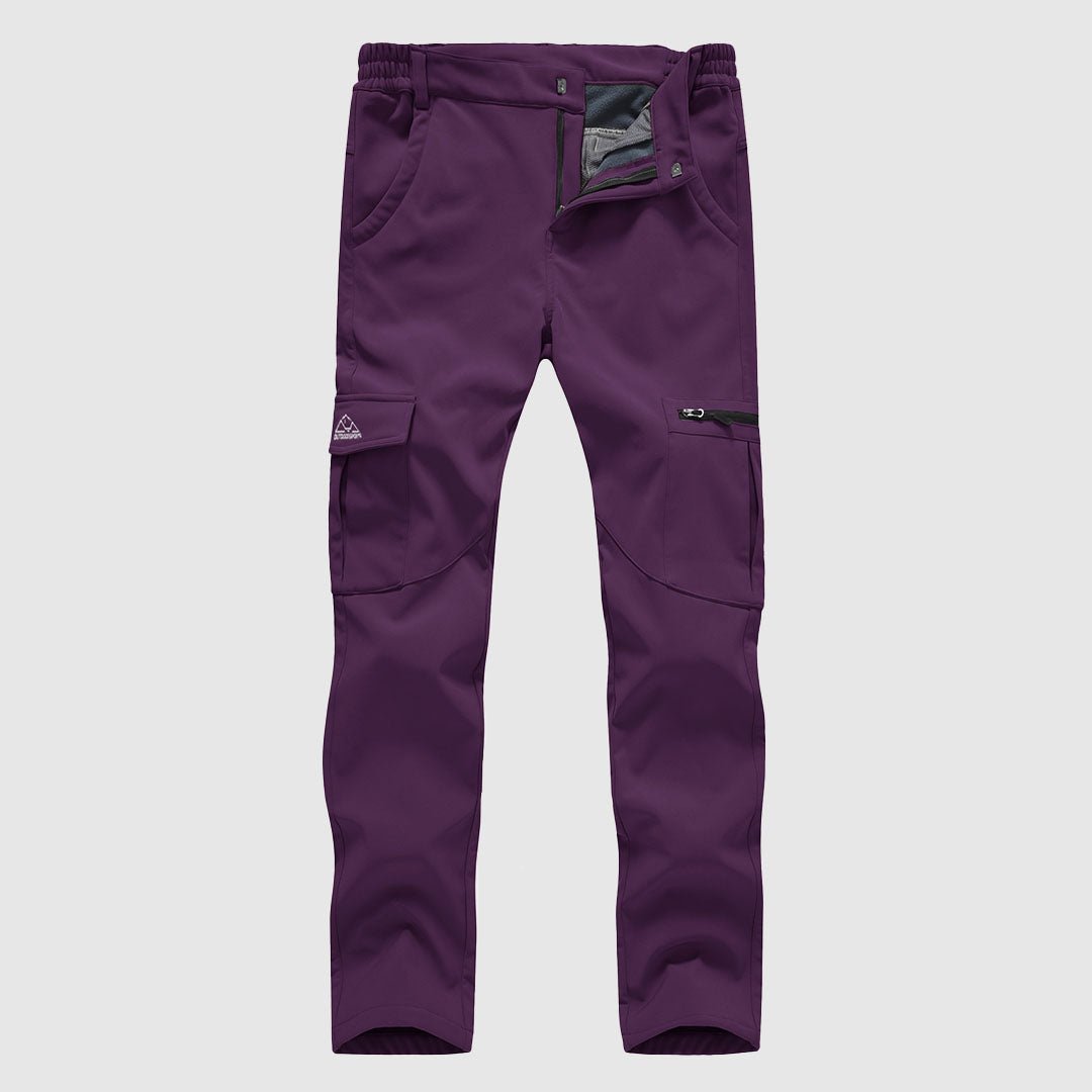 Women's Outdoor Hiking Breathable Cargo Pants, Purple / XL