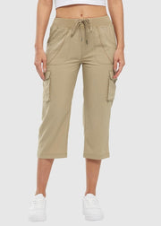 Women's Outdoor Lightweight Cargo Capris - TBMPOY