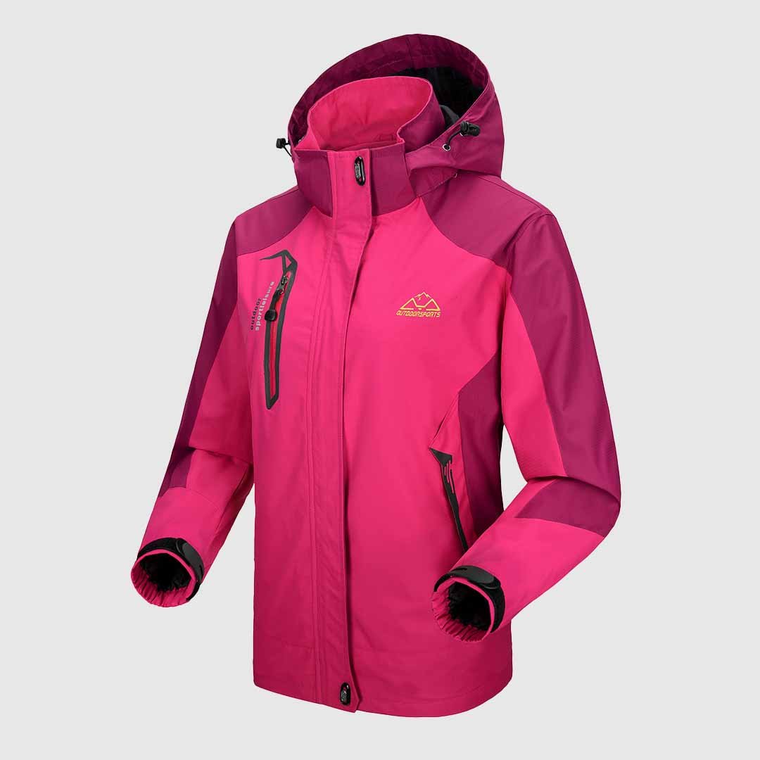 Women's Rain Windbreaker Jacket With Hood - TBMPOY