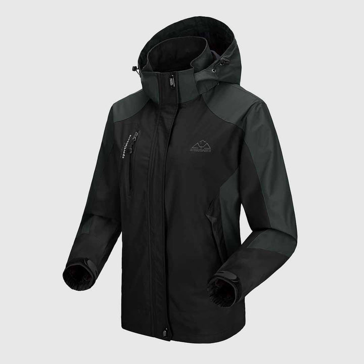 Women's Rain Windbreaker Jacket With Hood - TBMPOY