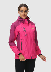 Women's Rain Windbreaker Jacket With Hood - TBMPOY