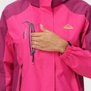 Women's Rain Windbreaker Jacket With Hood - TBMPOY
