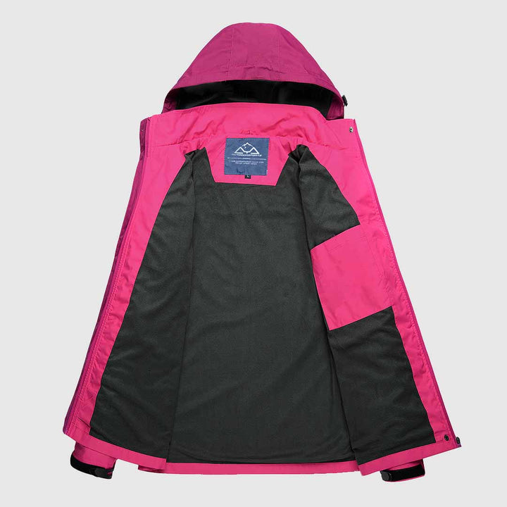Women's Rain Windbreaker Jacket With Hood - TBMPOY