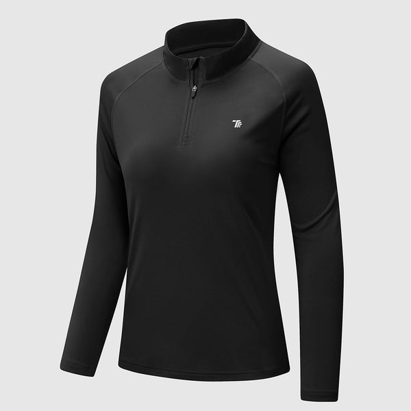 Women's UPF 50+ 1/4 Zip Sport Shirts - TBMPOY