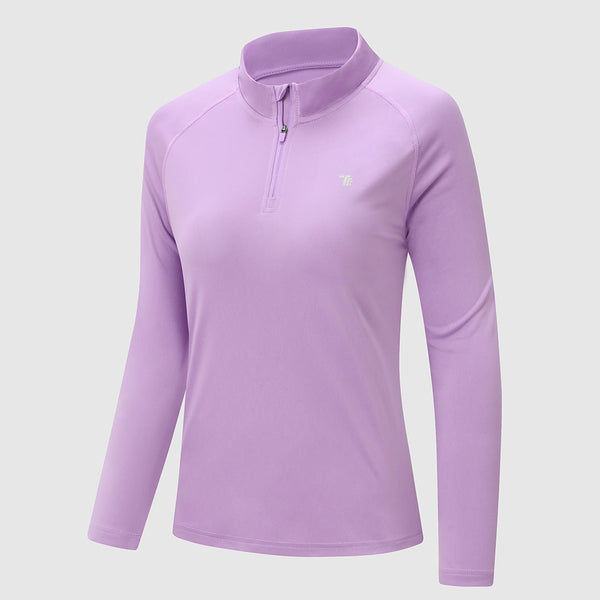 Women's UPF 50+ 1/4 Zip Sport Shirts - TBMPOY