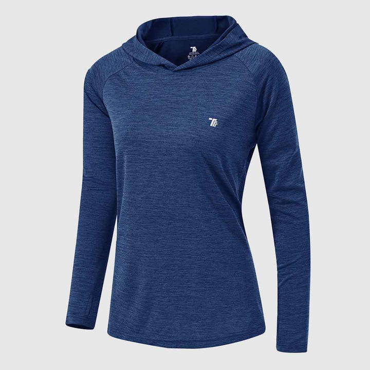 Women's UPF 50+ Quick Dry Long Sleeve Hoodie Shirts - TBMPOY