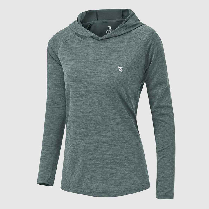 Women's UPF 50+ Quick Dry Long Sleeve Hoodie Shirts - TBMPOY