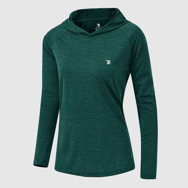 Women's UPF 50+ Quick Dry Long Sleeve Hoodie Shirts - TBMPOY
