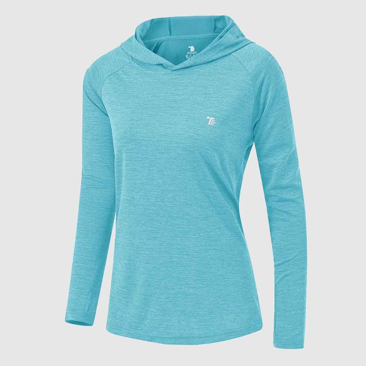 Women's UPF 50+ Quick Dry Long Sleeve Hoodie Shirts - TBMPOY