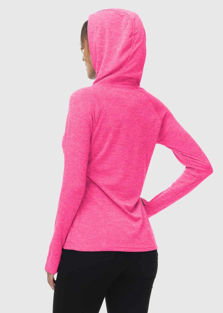 Women's UPF 50+ Quick Dry Long Sleeve Hoodie Shirts - TBMPOY