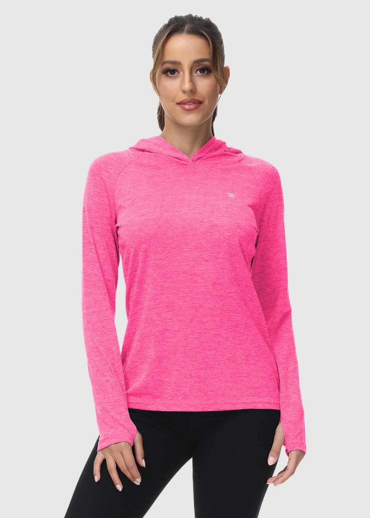 Women's UPF 50+ Quick Dry Long Sleeve Hoodie Shirts - TBMPOY