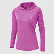 Women's UPF 50+ Quick Dry Long Sleeve Hoodie Shirts - TBMPOY