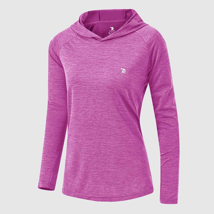 Women's UPF 50+ Quick Dry Long Sleeve Hoodie Shirts - TBMPOY