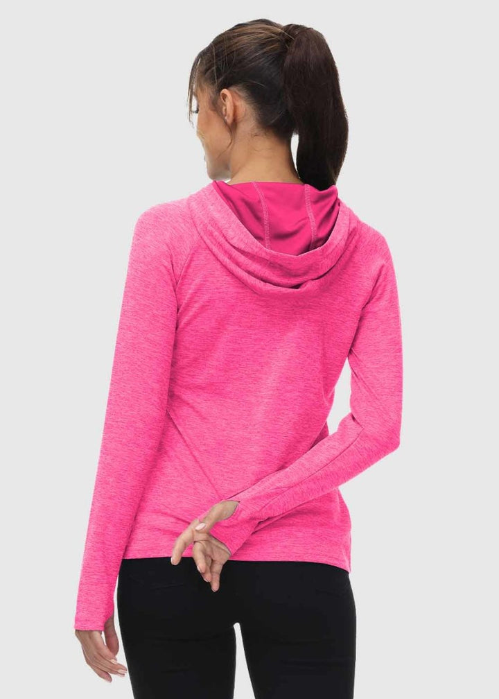 Women's UPF 50+ Quick Dry Long Sleeve Hoodie Shirts - TBMPOY