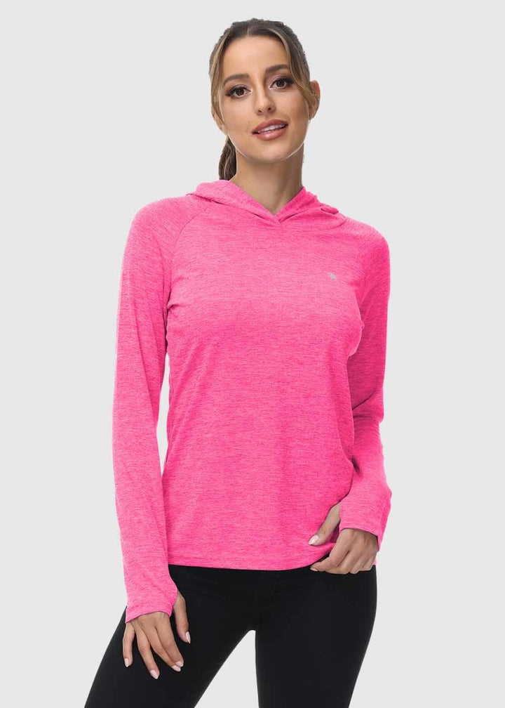 Women's UPF 50+ Quick Dry Long Sleeve Hoodie Shirts - TBMPOY