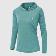 Women's UPF 50+ Quick Dry Long Sleeve Hoodie Shirts - TBMPOY