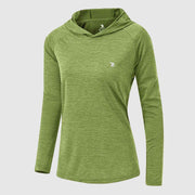 Women's UPF 50+ Quick Dry Long Sleeve Hoodie Shirts - TBMPOY