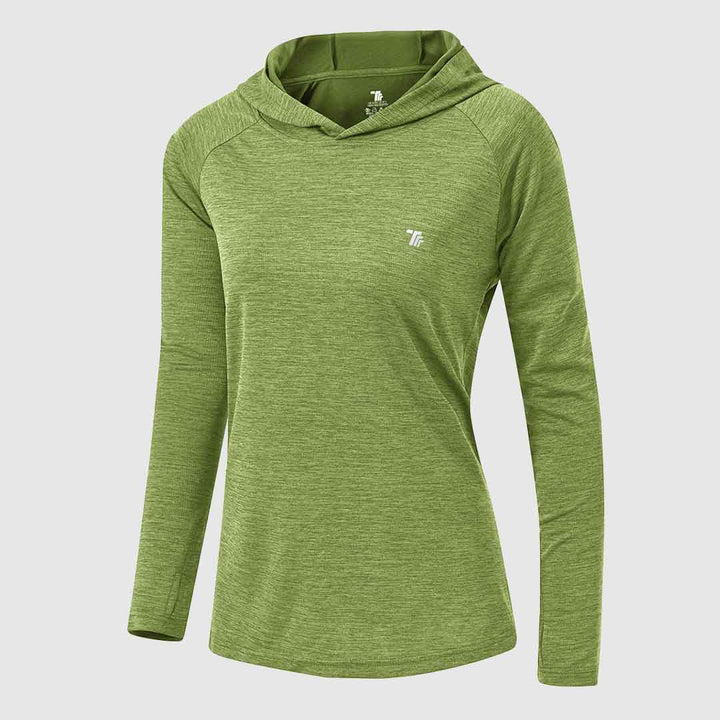 Women's UPF 50+ Quick Dry Long Sleeve Hoodie Shirts - TBMPOY