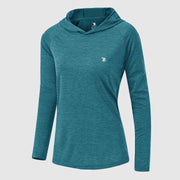 Women's UPF 50+ Quick Dry Long Sleeve Hoodie Shirts - TBMPOY