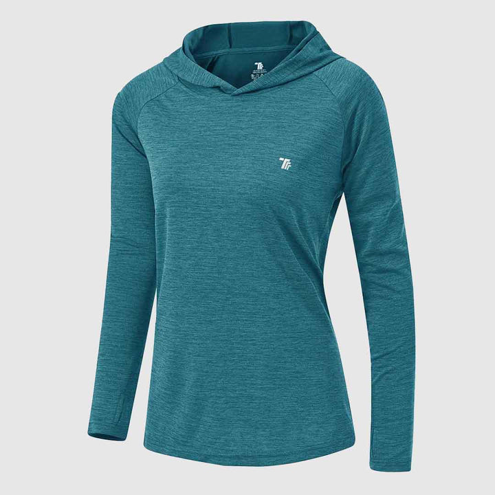 Women's UPF 50+ Quick Dry Long Sleeve Hoodie Shirts - TBMPOY