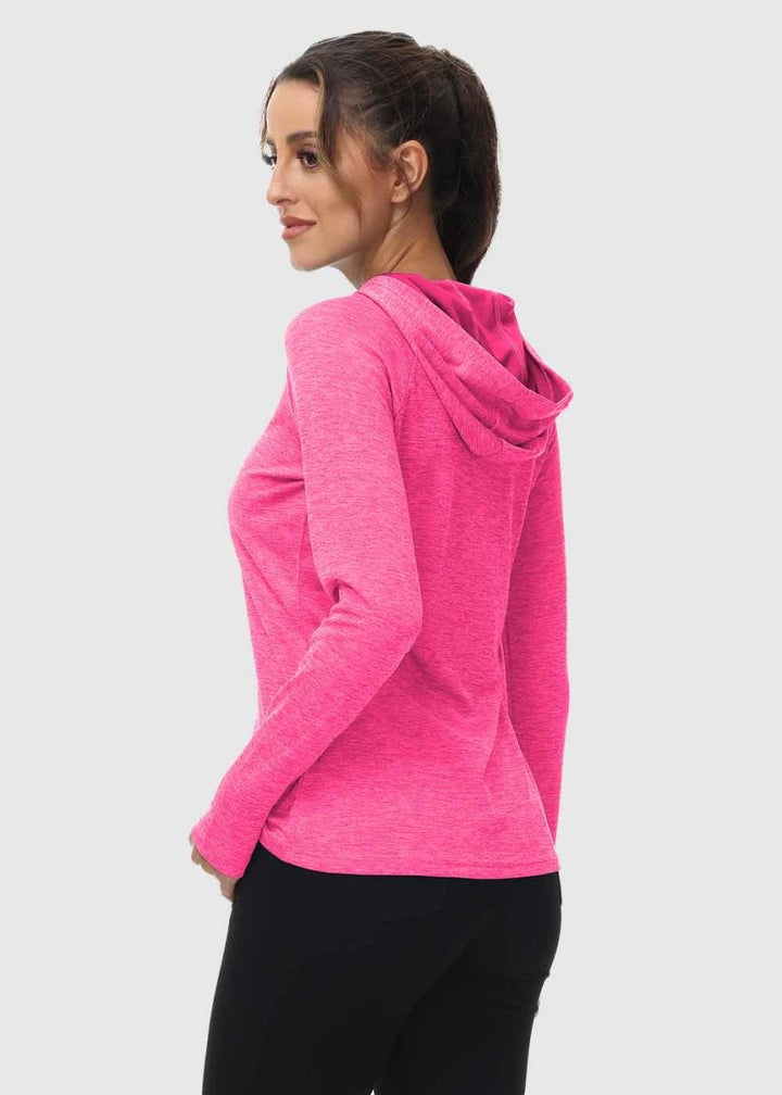 Women's UPF 50+ Quick Dry Long Sleeve Hoodie Shirts - TBMPOY