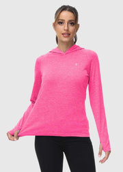 Women's UPF 50+ Quick Dry Long Sleeve Hoodie Shirts - TBMPOY
